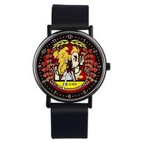 Demon Slayer Watches Kamado Tanjirou Agatsuma Zenitsu Nezuko Women Men Sports Wrist Watch Anime Waterproof Couple Watch Gifts brown