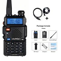 Baofeng UV-5R USB Ilgo Nuotolio Dviejų Juostų Radijo Stotis Ham Radijo Mėgėjams Su VHF UHF FM CB 128CH 2200mAh Nešiojama Rankinė Ilgo Nuotolio Dvipusio Ryšio Radijo Stotis
