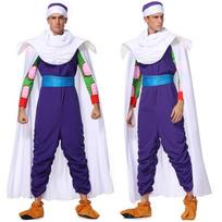 Anime Piccolo kostiumas suaugusiems vyrams Helovino vakarėlio Cosplay kostiumas XL&DRAGON BALL violetinė
