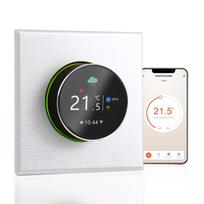 „WiFi Smart Thermostat“ temperatūros valdiklis, savaitinis programuojamas mygtukų valdymas / mobilioji programėlė / balsas Water Heating balta