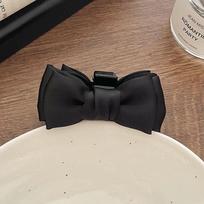 French Playful Bow Grab Clip Princess Clip Hairpin Small Clip Hair Accessories black
