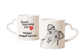 Parson Russell Terrier - cup with a dog, adorable cup with a heart-shaped handle, universal gift from the Art-Dog brand balta