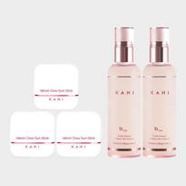 KAHI Velvet Glow Sun Stick (3pcs) + Collagen Mist (2pcs) Set white