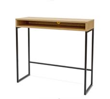 Aukštas rašomasis stalas Frame High — ąžuolo spalva / juoda