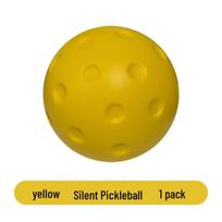 Silent Indoor Pickleball: Soft, Noise-Free Practice Ball for Professional Play yellow