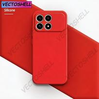 Original Silicone Phone Case For Xiaomi Poco F8 Pro Ultra X8 Pro Max Fundas High Qualtiy Soft Internal Flocking Back Cover Poco F8 ultra ryškiai raudonos spalvos