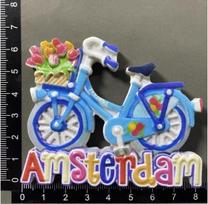 Netherlands Fridge Magnets Holland Tulips Bicycles Wooden Shoes Dutch Amsterdam Decoration Crafts Magnetic Sticker Home Decoration Tourism Souvenirs blue