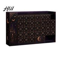 Halloween Decorations for Home Jewel Bead Advent Calendar, 24 Day Countdown Box Christmas Calendar with Charm Figurines, Collectible Toy Kids Adults A black