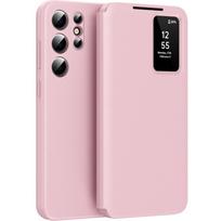 Samsung Galaxy S25 Ultra Smart View Wallet Flip Case, Pink