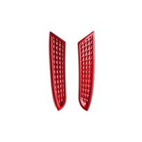 Auto Sale For Kia EV6 -2026 Car Tuning Carbon Fiber Rear Fog Lamp Trim Cover Car Lights Exterior Accessories raudona
