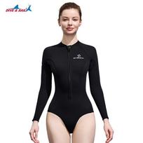 Womens 2mm Neoprene Full-Body Wetsuit Snorkeling Diving Surfing UV Protection Warm Water Sports M juoda