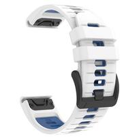 QuickFit 26mm 22mm Replace Watch Band For Garmin Fenix 9 9Pro 8 Pro 47mm 51mm E 7 7X 6 6X 5 5X/Tactix8/Enduro 3/Epix Pro Silicone Strap 22MM white