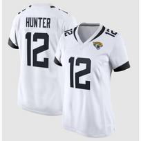 Premium Embroidered NFL Jacksonville Jaguars 12 Hunter Jersey Men Fans Sports Apparel White 12
