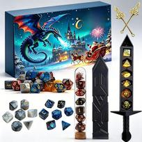 Dungeons And Dragons Dice Vacation Advent Calendar With Mystery Polyhedral Dice For Collectors And Giftgiving Style D