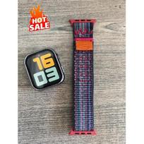 Nylon Sport Loop for Apple Watch Band 49mm 45mm 44mm woven Bracelet iWatch S10 9 8 7 6 5 4 3 se2 Ultra 2 46mm 41mm 42mm Straps 3 6 dark navy blue black