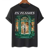 Whoracle – In Flames band T-Shirt Unisex Tee All Size S to 5XL XL black