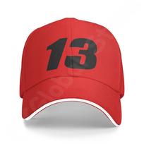 13 modelio tinklinė beisbolo kepurė Trucker kepurės Prabangi laisvalaikio kepurė Vasarinės kepurės nuo saulės Unisex moterims Madinga džinsinė kepurė One Size red