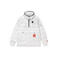 Nike LeBron Hybrid Stay Warm Plaid hooded Half Zipper Pullover Down Jacket White Men's AT3905-121 L white