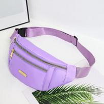 Women Sports Waist Bag Multi-Layer Fanny Pack Phone Essentials during Outdoor Activities Crossbody Purse Sports Chest Bag violetinė