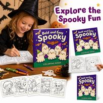 Fun Halloween Coloring Book One Size black