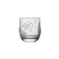 Vintage Relief Rose Flower Teapot Cup Set,American Large Capacity Glass Cooling Kettle Use with Gold Edged Juice Wine Glass Gift 401-500ml white
