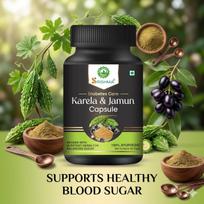 SRISHMA Diabetes Care Karela, Jamun Capsule Helps to Manage Blood Sugar (60 Capsules)