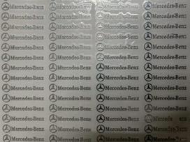 Automobilio interjero lipdukai Automobilio emblemos Lipdukai Aksesuarai Mercedes Benz AMG Brabus Maybach Smart W204 GLC CLA GLK W205 W203 W206 5Pcs gray