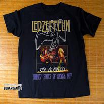 LED ZEPPELIN Grupės Gyvo Koncerto 1977 M. Juodi Unisex Marškinėliai Dydis S-5XL L brown