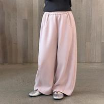 Kids Two Styles Convertible Wide Leg Cuffed Hem Korean Casual Patchwork Sweatpants 140cm rožinė