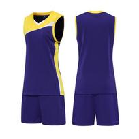 Womens Volleyball Uniform Set Sleeveless Breathable Training Jersey Team Sport Apparel XXXL