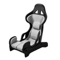 Miniature Racing Chair Phone Holder Seat Holder, Desktop Stand, Adjustable Vertical and Horizontal Stable PLA Stand for Desk Viewing Angle Mount gray