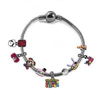The Amazing Digital Circus Pomni Ragatha Cosplay Bracelets Jax Caine for Kids Christmas Birthday Gifts Accessory Pendant Props One Size gray