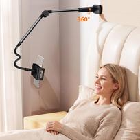Flexible Gooseneck Phone Tablet Holder for Bed Bedside Desk Headboard Overhead Phone Mount Stand for iPhone 17 iPad Air/Pro juoda