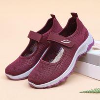 Vaikščiojimo Batai Moteriški Batai Patogūs Velcro Batai Moteriški 41 violetinė