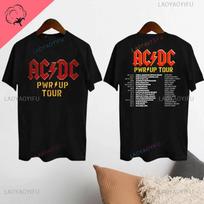2024 AC-DC Grupės 51 Metų Reti Vintažiniai Marškinėliai Those about To Rock Kasdieniai Lyriniai Trumpomis Rankovėmis Unisex Viršus TURAS PWRUP Medvilniniai Marškiniai XL brown