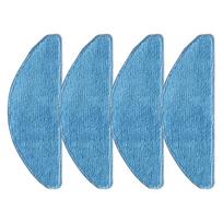 Microfiber Mop Cloth Set for MEDION X41 SW & X41 SW+ Robot Vacuums Choose 4 or 10 Pack for Optimal Cleaning Performance blue