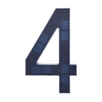 Saulės apšviestas namo numeris Lauko apšviečiamas LED adresas Atsparus vandeniui Modernus namo numerio šviestuvas Adreso ženklas lauko priekinėms durims 4
