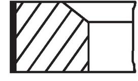 MAHLE 00140V0 Stūmoklio žiedų komplektas