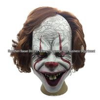 Sandėlyje Pennywise 2019 Klouno Kaukė Cosplay Galvos Apdangalas Helovinui Siaubo