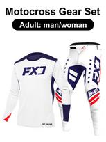 motocross gear set Enduro cross Jersey Pant Kits Racer Gear Set Off-road Mens Kits Women's mountain Downhill Motorcycle MX L-34 black