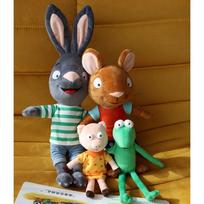 Pip ir Posy pliušinių lėlių drabužiai 20 cm stabų lėlėms, priedai, pliušinės lėlės drabužiai, megztinis, minkštas žaislas, lėlės black