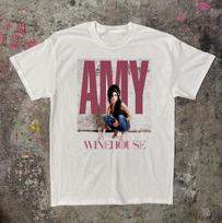 Amy Winehouse Dainininkė Albumas TOUR Unisex Marškinėliai Medvilniniai Dovanų T-shirt M gray