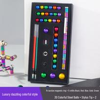 Multifunctional Magnetic Gyro Pen: Colorful Decompression Gadget & Graduation Gift gray