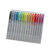15 spalvų dvipusis žymeklių rašiklių rinkinys, fluorescenciniai piešimo žymekliai, žymekliai, meniniai, japoniški, mieli, pasteliniai raštinės reikmenys StyleA gray