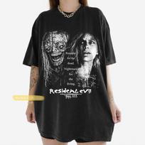 Vintage Resident Evil 9 Requiem Shirt, Grace Ashcroft Tee, Biohazard Horror Game T shirt, Survival Horror Gamer Gift T-Shirt Mens Kids 100 gray