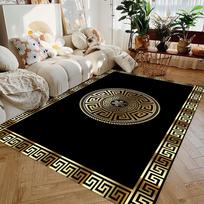 Light Luxury Rugs for Bedroom Anti-slip Bedside Rug Large Area Living Room Decoration Carpet Washable Cloakroom Floor Mat 80X120cm-Felt