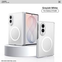 XUNDD for Samsung Galaxy Z Fold 8 Wide Case, Hinge Protection Matte Translucent Hard PC Magnetic Shockproof Folding Screen Funda Galaxy Z Fold 8 white