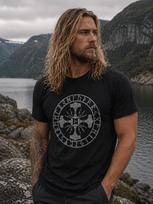 Viking Shirt - Mjolnir / Thor Hammer - Mjölnir / Men's Viking Clothing / Viking Gift / Norse Mythology Tee / Thorhammer / Berserker 150 black