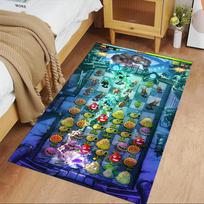 Plants Vs. Zombies Carpet Suitable for Entryway Hallway Kitchen Decorate room Anti-slip Rug Office home decor Birthday/Christmas Gift 80cmx120cm