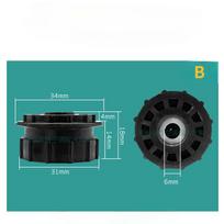 1PC Universal for Gree/Panasonic/Chigo/Midea Air Conditioner Fan Wheel Bushing Roller Rubber Ring Bearing Housing